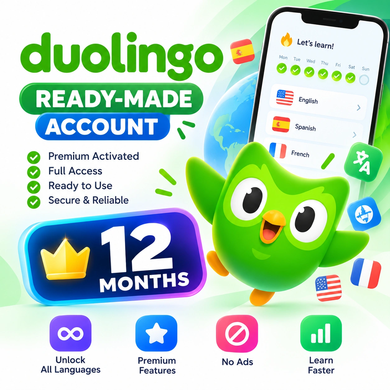 Duolingo Ready-Made Account