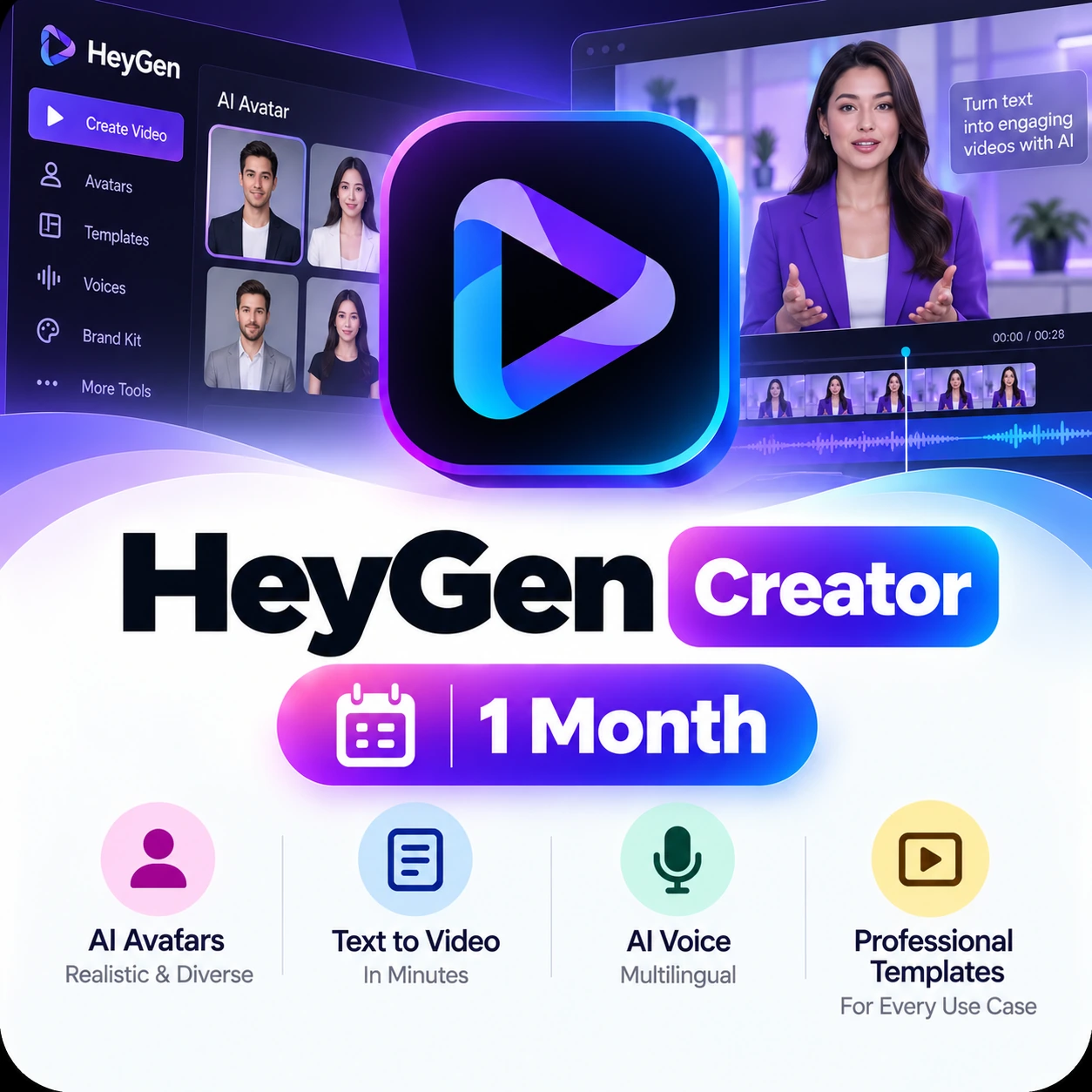 HeyGen Creator | 1 Month